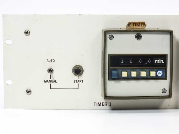 Perkin-Elmer 221-473-200 rating plate label showing Part No. 221-473-200 and Serial 107949, Made in USA