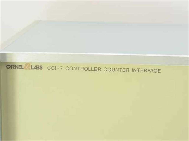 Carnel Labs CCI-7 Controller Counter Interface – close-up of front panel label reading 'CCI-7 Controller Counter Interface'