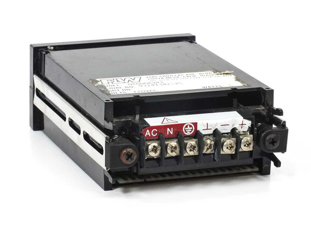 Newport Q2000AVR1 panel meter rear view showing AC power terminal block with AC, N, ground, and signal terminals
