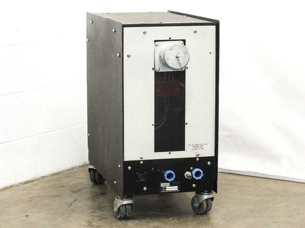 Eratron PPS 8210 Plasma Power Supply – rear view showing industrial 3-phase twist-lock power inlet, output ports at bottom, and Eratron nameplate with serial number