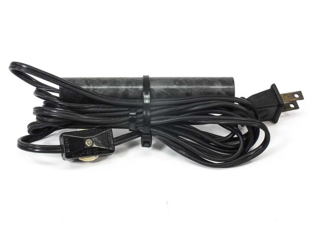 Perkin Elmer UV Starter Source coiled cord view showing full 7-foot cable length and inline switch detail