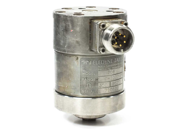 Teledyne Taber 206 Pressure Transducer 0-1000 PSI 350 OHM