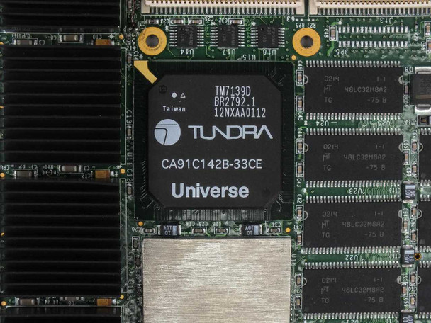 DNA Computing Solutions 700-01079-0335 — close-up of Tundra Universe CA91C142B-33CE VMEbus bridge chip with part number TM7139D BR2792.1 visible