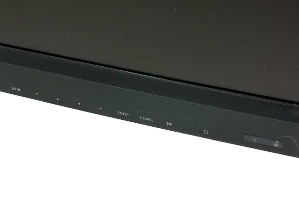 Samsung SyncMaster 400PXn front bottom edge showing MENU, ENTER, SOURCE, PIP, and power button controls