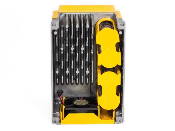 Rhymebus RM6E1-2005B3 – bottom view showing heat sink fins and dual cooling fans