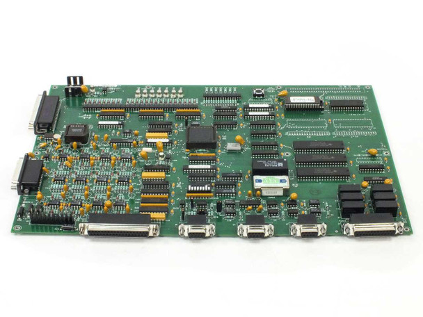 Control PCB Assembly 01015980 REV-14 – angled top view showing full board layout with connectors and relay bank