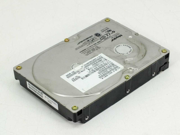 Maxtor D540X-4K 20GB IDE hard drive – top angled view from opposite side showing label and casing