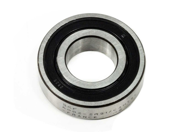 SKF 6002-2RS1/C3HT51 deep groove ball bearing — front face view showing black rubber seal and steel outer ring