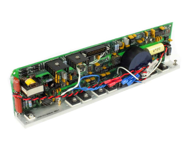 CCA 59782-01018656-01 Rev 4 Power Processor Board – second angled front view showing full board assembly with wiring harness and toroidal transformer