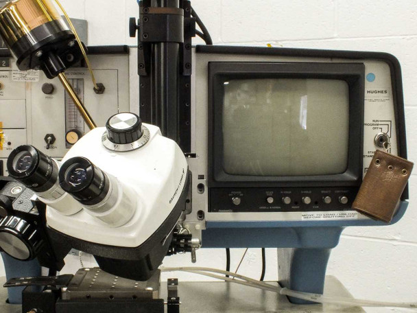 Hughes 2460-II Automatic Gold Wire Ball Bonder with Accessories Shown - Palomar