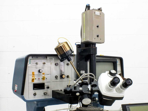 Hughes 2460-II Automatic Gold Wire Ball Bonder with Accessories Shown - Palomar