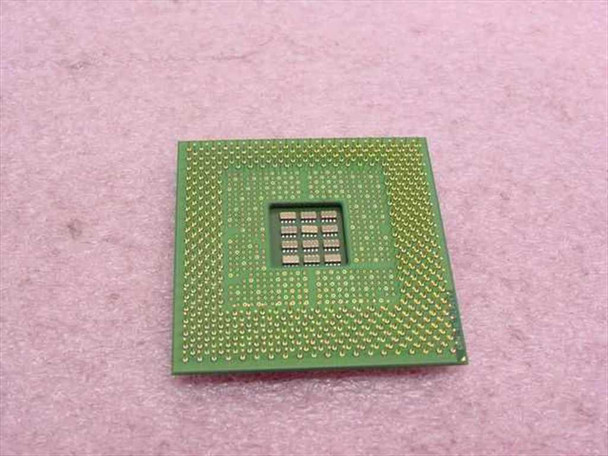 Intel Pentium 4 SL5SX Socket 423 CPU — bottom view showing 423 gold contact pins and IHS center