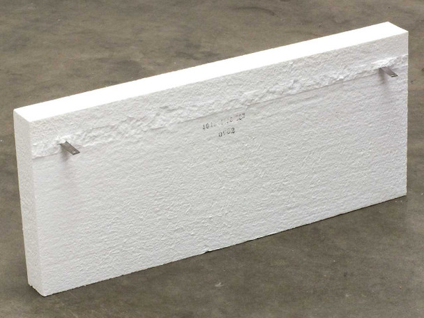 Rex Materials Moldatherm heater panel — back side showing stamped part number 4018-1676-00M and mounting brackets at each end
