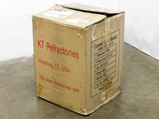 KT Refractories LYTX-512 Ceramic Fiber Blanket 2600° F 300" Long x 24" Wide x 1"