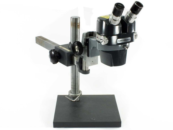 American Optical Silver Star AO 569 Stereo Microscope w/ 3x Zoom w Boom Stand