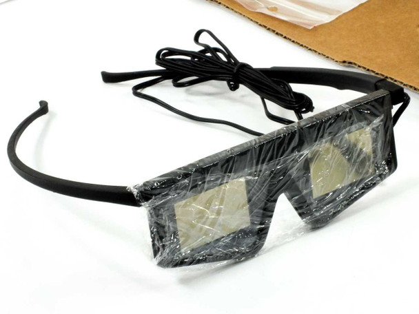 VRex VR-Visualizer 1.6 LCD shutter glasses in original plastic wrap, new condition, black frame