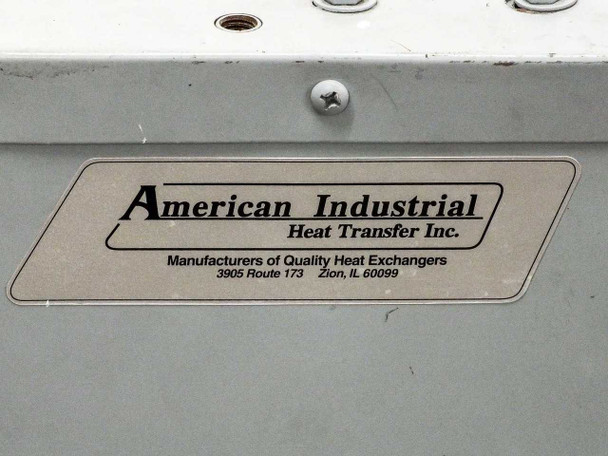 American Industrial Heat Transfer Inc. nameplate – 3905 Route 173, Zion, IL 60099