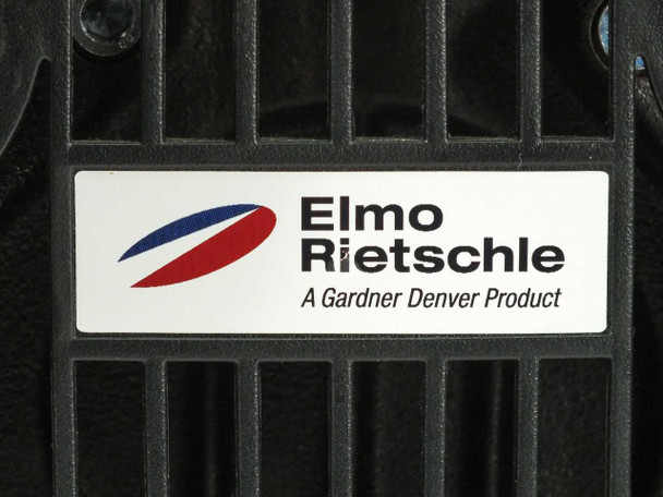 Elmo Rietschle — A Gardner Denver Product brand label on VTN 15 vacuum pump housing