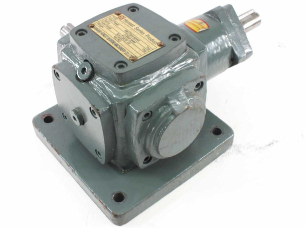 Shanghai Honest Gearing Honest Series Indexing Drive – right-side view showing nameplate label and additional shaft output