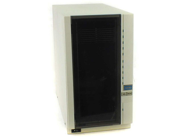 Exabyte EXB-10 8500 Series auto-loading tape drive enclosure – front right three-quarter view, door closed