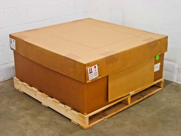Uni-Solar PVL-144 carton of 30 flexible solar panels sealed in original factory box on wood pallet