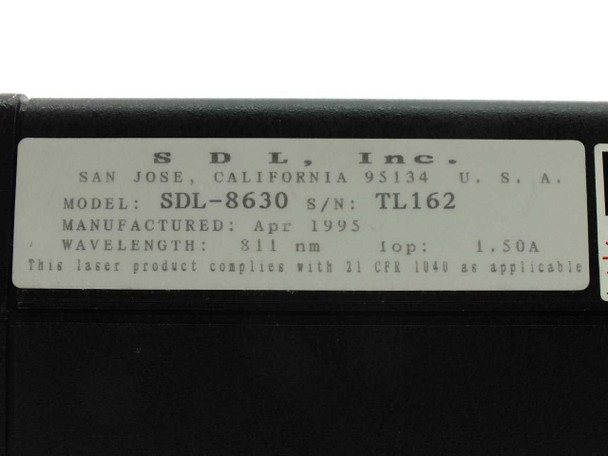 Spectra Diode Labs SDL-8630 Tunable CW Laser Diode w SDL-824 Diode Driver
