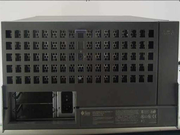 Sun Enterprise Network Array 1620 – rear panel view showing drive bays, power inlet, and rating label