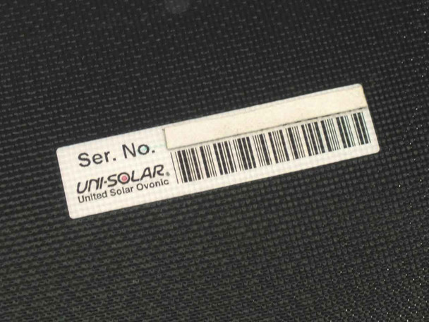 Uni-Solar PVL-64 12VDC 64W Flexible Amorphous Solar Panel - Solder Points