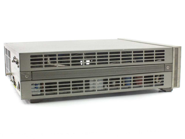 HP 6654A side and top view stacked with a second unit showing ventilation louvers