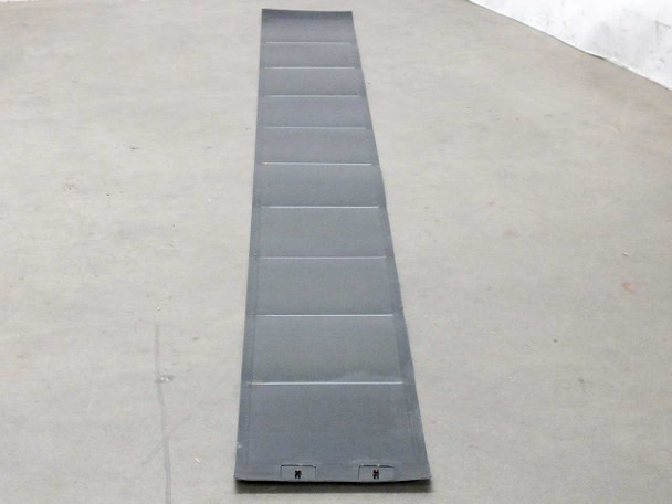 Xunlight XNS10-55 flexible solar panel laid flat showing all 10 amorphous cells and metal tab connectors at bottom