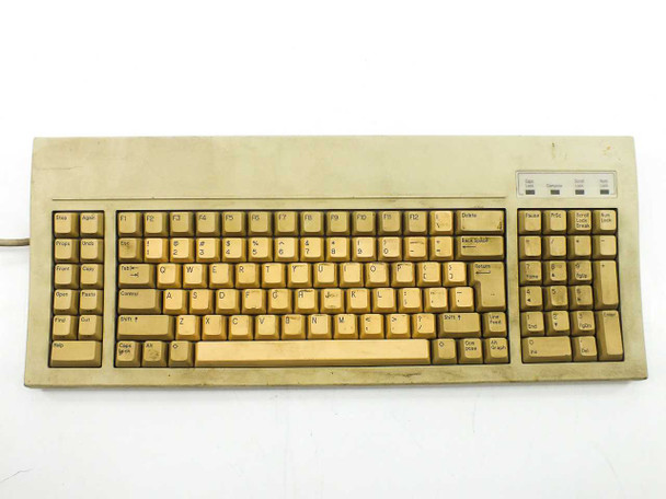 Sun Microsystems 3201005-02 Type 4 Terminal Keyboard – top-down front view showing full key layout and LED indicators at upper right