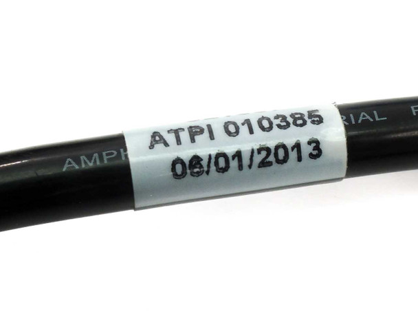 Close-up of ATPI 010385 label and 06/01/2013 date code printed on Amphenol H4 solar parallel cable