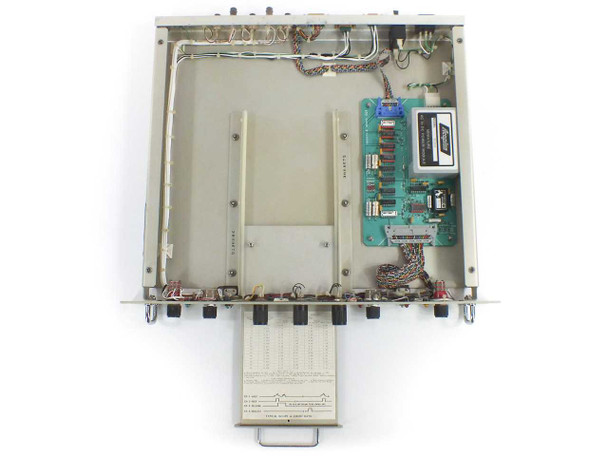Hughes 3808670-100-1 Westar Incremental Control Unit – interior top-down view showing PCB assembly, wiring harness, and internal connector card