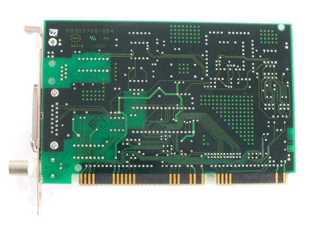 Intel EtherExpress 16 306450-011 — bottom solder side of PCB showing PB306770B-004 board number and UL markings