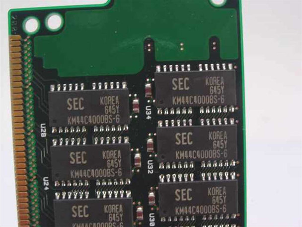 Samsung KMM3144C400BS-65 SIMM — close-up of bottom-side chips showing SEC Korea 645Y KM44C4000BS-6 markings