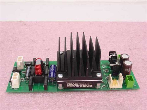 GNP Computers MNS Alarm Power Module 1-500186 PCB with large black heatsink – angled front view