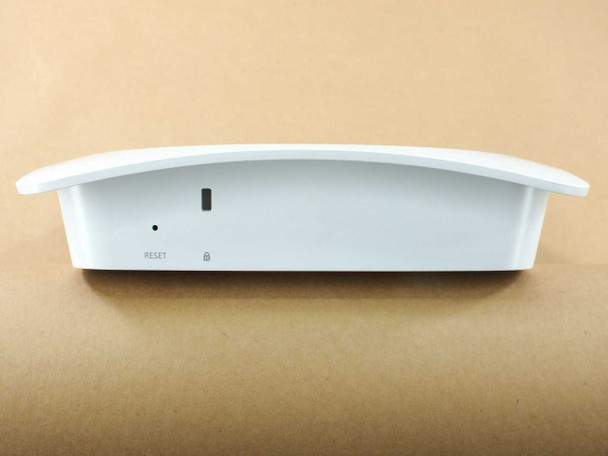 Pakedge WK-1 — rear edge view showing reset button, console slot, and lock port