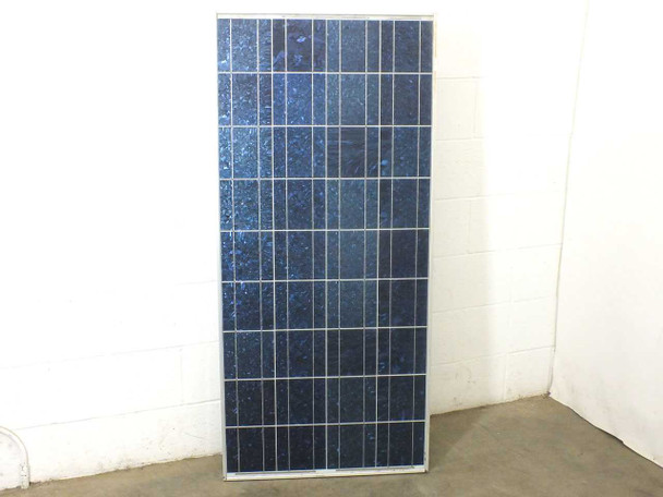 Kyocera KC120-1 120W solar panel – front face showing polycrystalline cell grid, aluminum frame