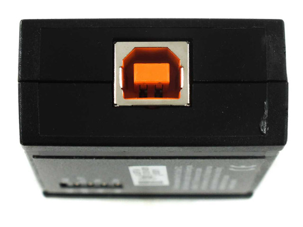 B&B Electronics USPTL4 — end view showing USB Type-B host interface connector