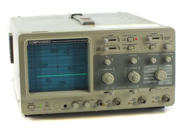 Compuvideo SVR-1700 HDSD Waveform Vectorscope HD/SD-SDI - No Fuse Caps - As Is