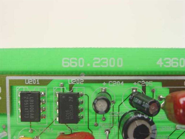 Premier 660.2300 CO Line Card – close-up of PCB silkscreen showing part number 660.2300 and code 4360