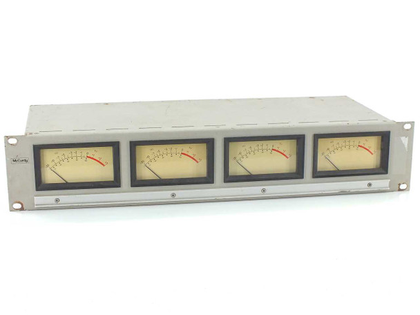 McCurdy PC1111-OT Analog Audio VU 19" 2U Panel Mount w/ 4x Sifam Meters