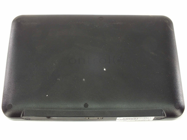 Control4 C4-TSMC7-EN-BL portable touch screen – rear housing view showing black textured back panel with label and light surface marks