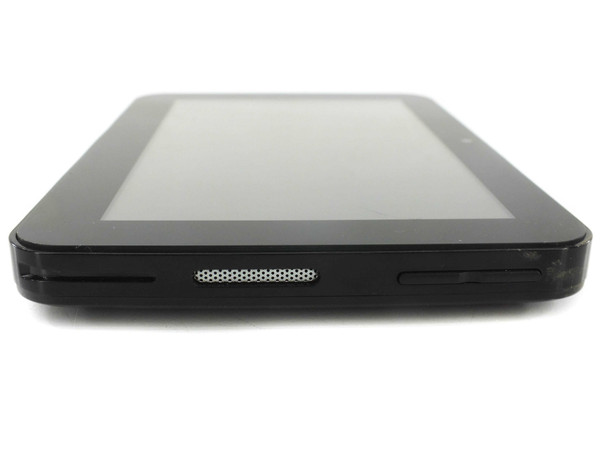 Control4 C4-TSMC7-EN-BL touch screen – top edge view showing speaker grille and volume or function button