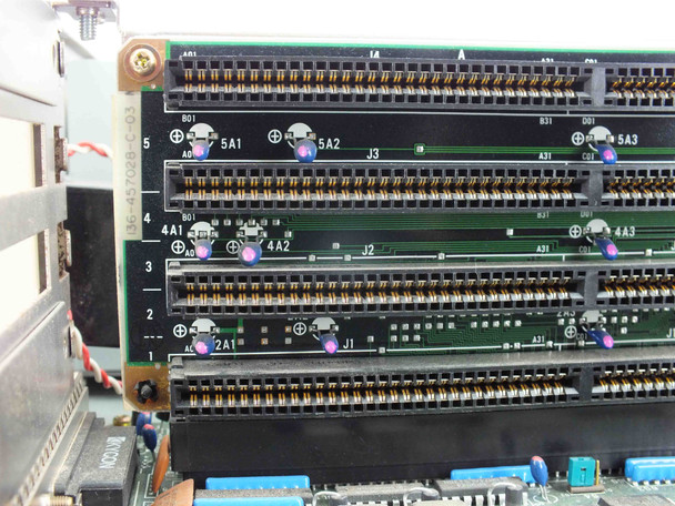 NEC PowerMate 286 Plus expansion bus board close-up showing part number 136-457028-C-03 and ISA expansion slots