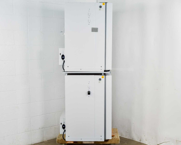 Stacked Galaxy 170R units — right-side view showing power cord routing and side panels