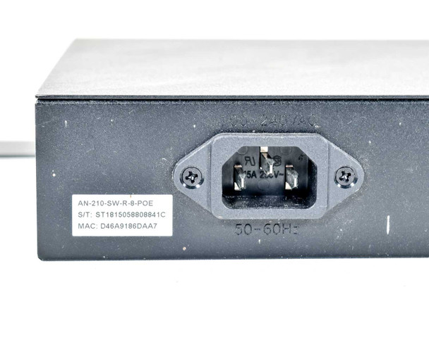 Araknis AN-300-SW-R-8-PoE Managed Gigabit Switch 300 Series Rear 8-port 19" Rack