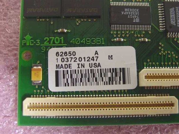 Sun 62650 Marathon 512MB Mezzanine RAM Memory Module – close-up of label showing part number 62650 Rev A, serial 1037201247, Made in USA, and PCB markings PYC-3 2701 40493B1