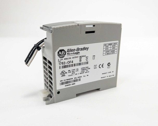 Allen Bradley 1762-OF4 MicroLogix 4-Channel Analog Output Module 4-20mA, 0-10VDC