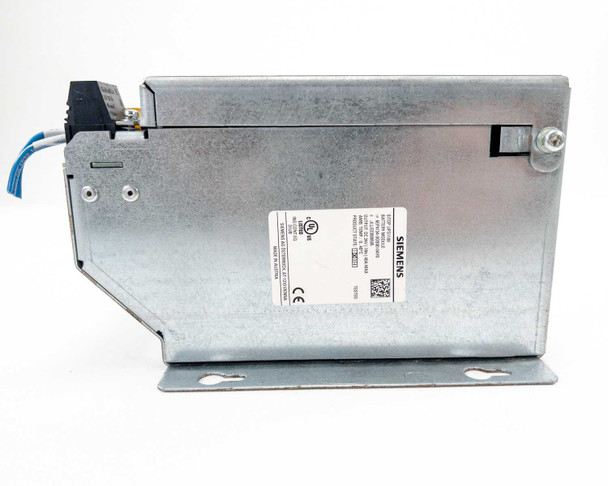Siemens SITOP UPS1100 battery module — bottom/side view showing label, mounting bracket slots, and connector block